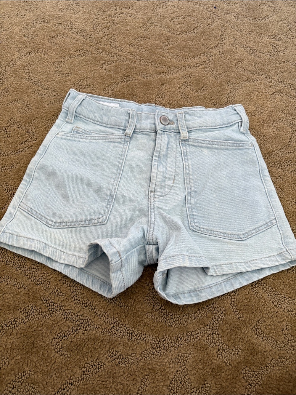 Light Blue Girls Denim Shorts